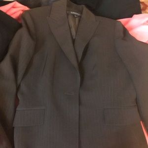 Brown Kasper pin stripped suit